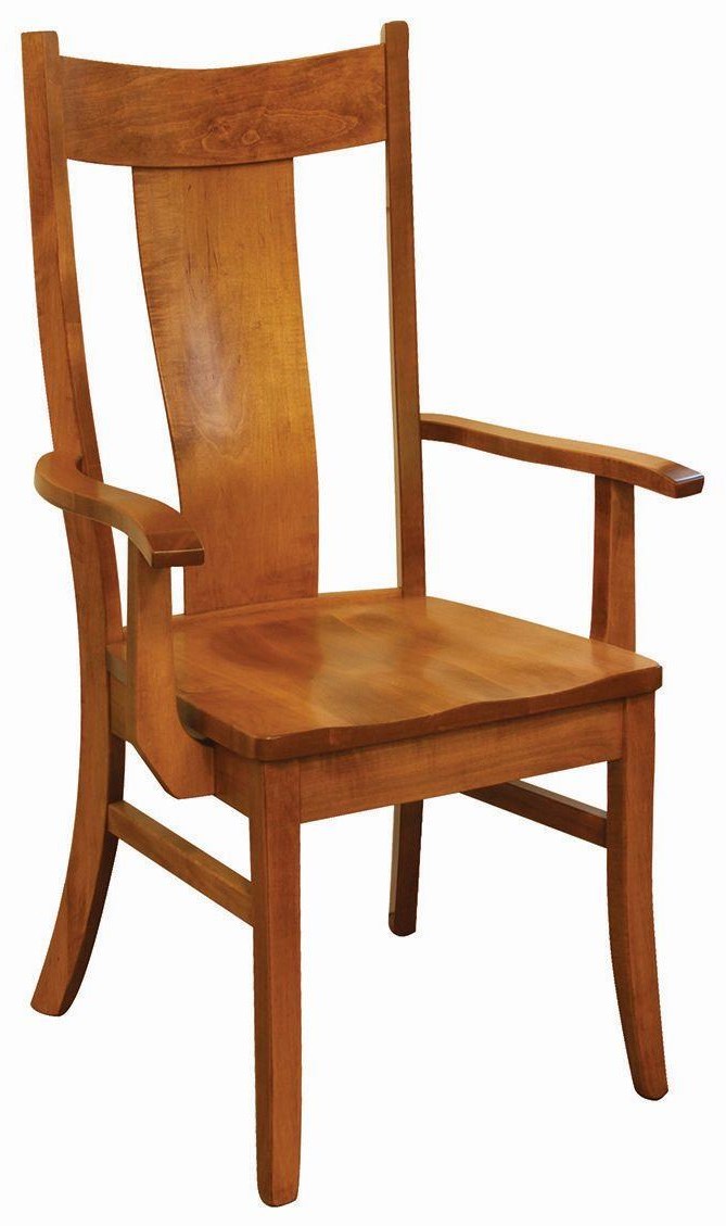 Oakland Wood Falcon Falcon-AC Customizable Solid Wood Dining Arm